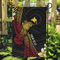Personalized Papua New Guinea Garden Flag Kundu Drum Carving Motifs
