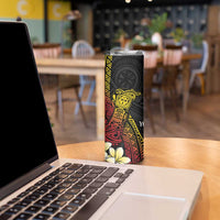 Personalized Papua New Guinea Skinny Tumbler Kundu Drum Carving Motifs