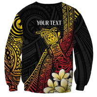 Personalized Papua New Guinea Sweatshirt Kundu Drum Carving Motifs