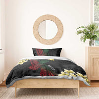 Personalized Papua New Guinea Bedding Set Kundu Drum Motifs - Sepik Colors