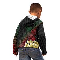 Personalized Papua New Guinea Kid Hoodie Kundu Drum Motifs - Sepik Colors LT7 - Polynesian Pride