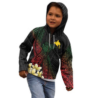 Personalized Papua New Guinea Kid Hoodie Kundu Drum Motifs - Sepik Colors LT7 - Polynesian Pride