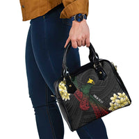 Personalized Papua New Guinea Shoulder Handbag Kundu Drum Motifs - Sepik Colors