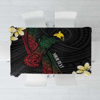 Personalized Papua New Guinea Tablecloth Kundu Drum Motifs - Sepik Colors