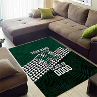 Hawaii Rainbow Warriors Alumni Custom Area Rug Kanaka Arrows Tropical Vibes