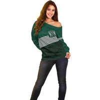 Hawaii Rainbow Warriors Alumni Custom Off Shoulder Sweater Kanaka Arrows Tropical Vibes