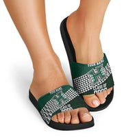 Hawaii Rainbow Warriors Alumni Custom Slide Sandals Kanaka Arrows Tropical Vibes LT7 - Polynesian Pride