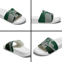 Hawaii Rainbow Warriors Alumni Custom Slide Sandals Kanaka Arrows Tropical Vibes LT7 - Polynesian Pride