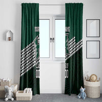 Hawaii Rainbow Warriors Alumni Custom Window Curtain Kanaka Arrows Tropical Vibes