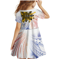 Philippines Independence Day Family Matching Mermaid Dress and Hawaiian Shirt Eagle Mix Filipino Flag Tribal Style