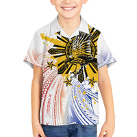 Philippines Independence Day Hawaiian Shirt Eagle Mix Filipino Flag Tribal Style LT7 - Polynesian Pride