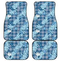 Blue Palaka Hawaii Cowboy Christmas Car Mats Paniolo Mix Maile Lei - Polynesian Pride
