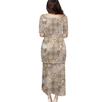 Khaki Palaka Hawaii Cowboy Christmas Puletasi Paniolo Mix Maile Lei - Polynesian Pride