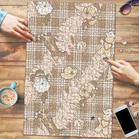 Khaki Palaka Hawaii Cowboy Christmas Puzzle Paniolo Mix Maile Lei - Polynesian Pride