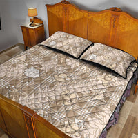 Khaki Palaka Hawaii Cowboy Christmas Quilt Bed Set Paniolo Mix Maile Lei - Polynesian Pride