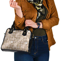 Khaki Palaka Hawaii Cowboy Christmas Shoulder Handbag Paniolo Mix Maile Lei - Polynesian Pride