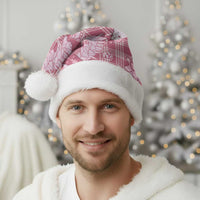 Pink Palaka Hawaii Cowboy Christmas Santa Hat Paniolo Mix Maile Lei - Polynesian Pride