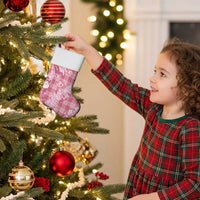 Pink Palaka Hawaii Cowboy Christmas Stocking Paniolo Mix Maile Lei - Polynesian Pride