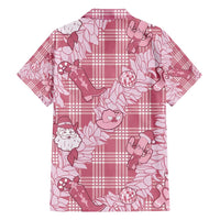 Pink Palaka Hawaii Cowboy Christmas Hawaiian Shirt Paniolo Mix Maile Lei - Polynesian Pride