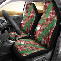 Red Palaka Hawaii Cowboy Christmas Car Seat Cover Paniolo Mix Maile Lei LT7 - Polynesian Pride