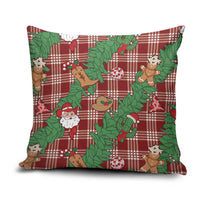 Red Palaka Hawaii Cowboy Christmas Pillow Cover Paniolo Mix Maile Lei - Polynesian Pride