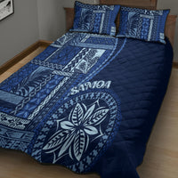 Samoa Siapo Motif Quilt Bed Set Classic Style - Bue Ver LT7 - Polynesian Pride
