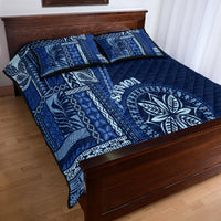 Samoa Siapo Motif Quilt Bed Set Classic Style - Bue Ver LT7 - Polynesian Pride