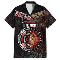 Aotearoa and Australia Indigenous Family Matching Long Sleeve Bodycon Dress and Hawaiian Shirt Stand Together For Te Tiriti