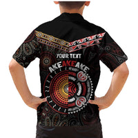 Aotearoa and Australia Indigenous Family Matching Mermaid Dress and Hawaiian Shirt Stand Together For Te Tiriti