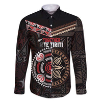 Aotearoa and Samoa Together For Te Tiriti Family Matching Mermaid Dress and Hawaiian Shirt Kowhaiwhai Mix Siapo