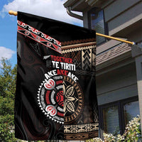 Aotearoa and Samoa Together For Te Tiriti Garden Flag Kowhaiwhai Mix Siapo LT7 - Polynesian Pride