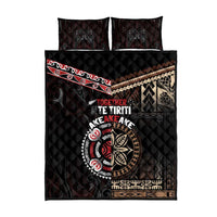 Aotearoa and Samoa Together For Te Tiriti Quilt Bed Set Kowhaiwhai Mix Siapo
