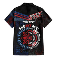 Aotearoa and Samoa Together For Te Tiriti Family Matching Mermaid Dress and Hawaiian Shirt Kowhaiwhai Mix Siapo - Flag Color