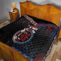 Aotearoa and Samoa Together For Te Tiriti Quilt Kowhaiwhai Mix Siapo - Flag Color LT7 - Polynesian Pride