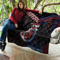 Aotearoa and Samoa Together For Te Tiriti Quilt Kowhaiwhai Mix Siapo - Flag Color LT7 - Polynesian Pride