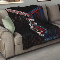 Aotearoa and Samoa Together For Te Tiriti Quilt Kowhaiwhai Mix Siapo - Flag Color LT7 - Polynesian Pride