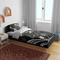 Polynesia Tribal Bedding Set Tentacles Plumeria