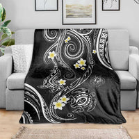 Polynesia Tribal Blanket Tentacles Plumeria