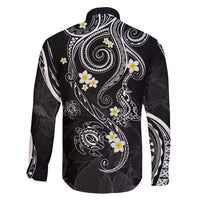 Polynesia Tribal Family Matching Summer Maxi Dress and Hawaiian Shirt Tentacles Plumeria