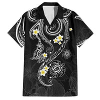 Polynesia Tribal Family Matching Tank Maxi Dress and Hawaiian Shirt Tentacles Plumeria