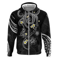 Polynesia Tribal Hoodie Tentacles Plumeria
