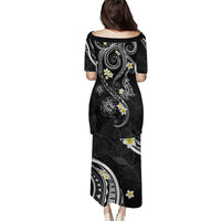 Polynesia Tribal Puletasi Tentacles Plumeria