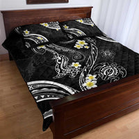 Polynesia Tribal Quilt Bed Set Tentacles Plumeria
