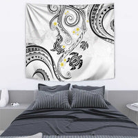 Polynesia Tribal Tapestry White Plumeria Tentacles LT7 - Polynesian Pride