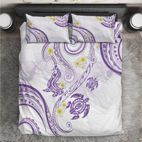 Polynesia Tribal Bedding Set Lilac Plumeria Tentacles