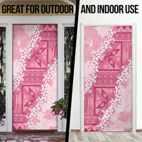 Bula Fiji Plumeria Tagimoucia Salusalu Pink Door Cover Kaiviti Masi LT7 - Polynesian Pride