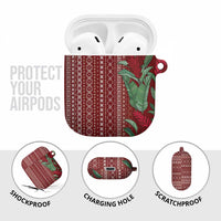 Women's Day Samoa Malu Tattoo Inspired Mix Teuila AirPods Case Scarlet LT7 - Polynesian Pride