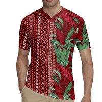 Women's Day Samoa Malu Tattoo Inspired Mix Teuila Rugby Jersey Scarlet LT7 - Polynesian Pride