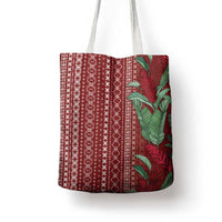 Women's Day Samoa Malu Tattoo Inspired Mix Teuila Tote Bag Scarlet LT7 - Polynesian Pride