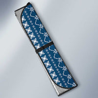 Women's Day Samoa Malu Tattoo Inspired Mix Teuila Auto Sun Shade Royal Blue LT7 - Polynesian Pride
